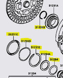 Genuine OEM Toyota R154 Pressure Plate Washers & Circlips