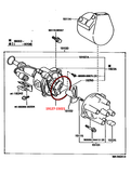 Genuine OEM Toyota 1JZ & 2JZ GE Non-vvti Distributor O-rings (Pair) - 19127-61240 / 90099-14109
