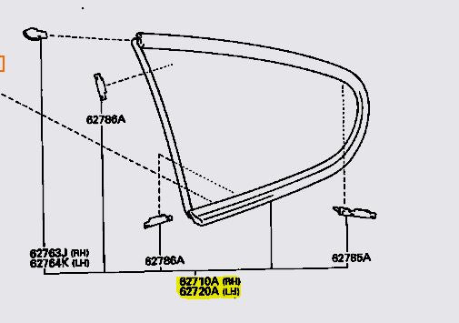 Genuine OEM JZA80 Supra Targa / Aero RH & LH Quarter Windows