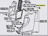 Genuine OEM JZA80 Supra Rear Quarter Skirt Duct Rear Arch Male Clip - 90467-05042