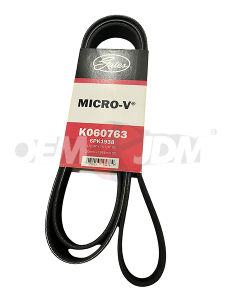 Gates Racing Micro-V Drive / Accessory Belt - K060763 (JZ Factory OEM Size)