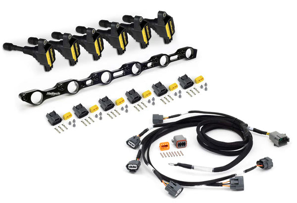 Haltech R35 Coil Conversion Kit for Toyota JZ- Includes bracket , coils, connectors and harness - HT-120201