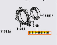 Genuine OEM 1JZ & 2JZ Rear Main Seal Retainer Bolts - 91511-B0614