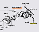 Genuine OEM 1JZ & 2JZ AC Compressor Side Bolt - 90105-10208