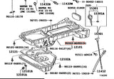 Genuine OEM 1JZ & 2JZ Upper Sump 14mm Bolts - 91512-B1055