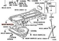 Genuine OEM 1JZ & 2JZ Upper Sump 12mm Bolts - 90105-08355