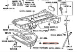 Genuine OEM 1JZ & 2JZ Lower Sump 10mm Bolts - 90119-06895