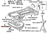 Genuine OEM 1JZ & 2JZ Baffle Plate 10mm Bolts - 90119-06895