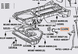 Genuine OEM 1JZ & 2JZ Sump Block-Off Plate - 11494-46010