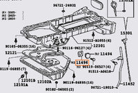 Genuine OEM 1JZ & 2JZ Sump Block-Off Plate Gasket - 11496-46010