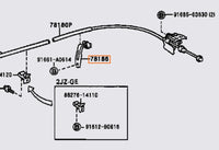 Genuine OEM JZA80 Supra Brake Booster Accelerator / Throttle Cable Clamp - 78186-22100