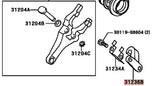 Genuine OEM Toyota R154 Clutch Fork Support - 31236-14020