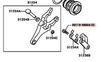 Genuine OEM Toyota R154 Clutch Fork Support Bolts - 90119-08604