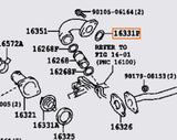 Genuine OEM 1JZ & 2JZ GE Waterneck to Head O-Ring - 96761-24028