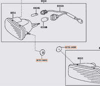 Genuine OEM JZA80 Front & Side Indicator Nut - 81721-14010