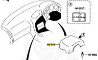 Genuine OEM Mazda RX7 FD3S RHD Steering Column Upper Surround - 60-210