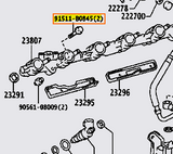Genuine OEM 2JZ GTE Fuel Rail Bolt - 91511-B0845