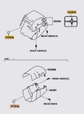Genuine OEM JZA80 / MK4 Supra Beam Change & Turn Signal Sticker - 45283-22010