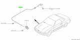 Genuine OEM R32 GTR Skyline Hood Release Cable - 65620-01U10