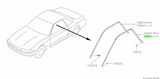 Genuine OEM R32 Skyline LH Upper Door Window Weatherstrip – 76861-04U01