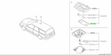 Genuine OEM Nissan Front Interior Map Lamp Lens – 26431-71L00
