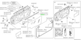 Genuine OEM Nissan LH Inner Door Glass Weatherstrip – R32 Skyline Coupe / GT-R – 80835-04U00