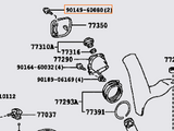 Genuine OEM JZA80 Supra Fuel Filler Door Screw - 90149-60080