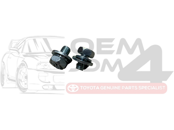 Genuine OEM Toyota JZA80 & JZZ30 Turbo Clutch Master Heat-shield Cylinder Bolts - 93385-16010 (Pair)