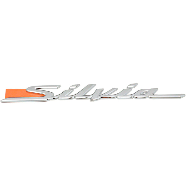 Genuine OEM Nissan S15 Rear "Silvia" badge - 84895-85F01 (Chrome)